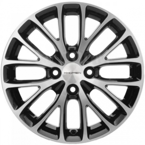 Khomen KHW 1506 6x15 4*100 ET40 DIA60.1 Black-FP Литой