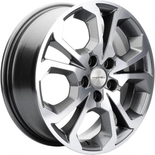 Khomen KHW 1711 6.5x17 5*114.3 ET50 DIA64.1 F-Silver Литой