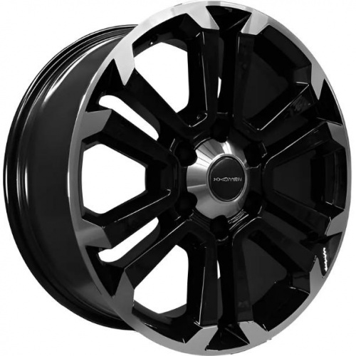 Khomen KHW 1817 7.5x18 6*139.7 ET20 DIA106.1 Black-FP Литой